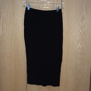 Long black skirt